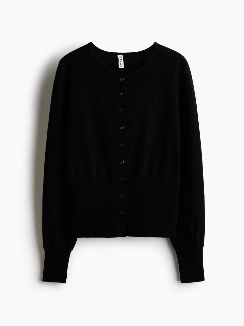 Black Button-Front Women's Sweater Cardigan